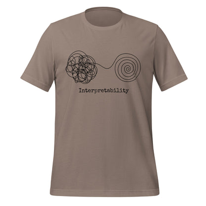 Image of the Interpretability T-Shirt V2 (unisex) Pebble / XS.