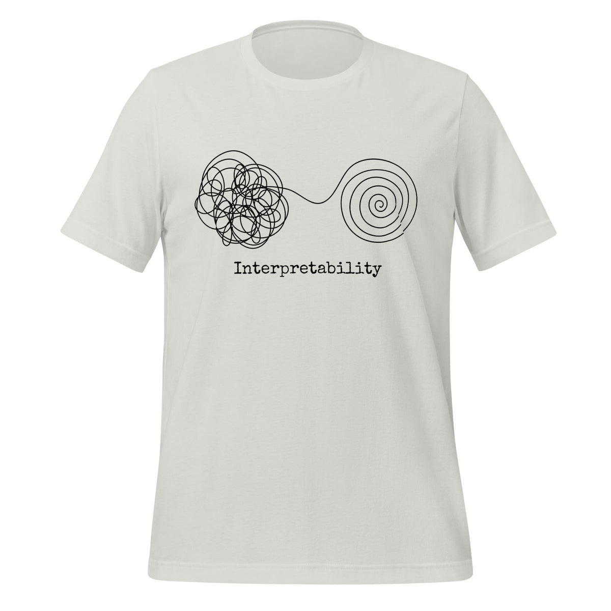 Image of the Interpretability T-Shirt V2 (unisex) Silver / S.
