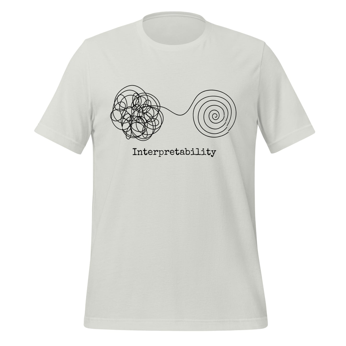 Image of the Interpretability T-Shirt V2 (unisex) Silver / S.