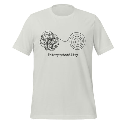 Image of the Interpretability T-Shirt V2 (unisex) Silver / S.