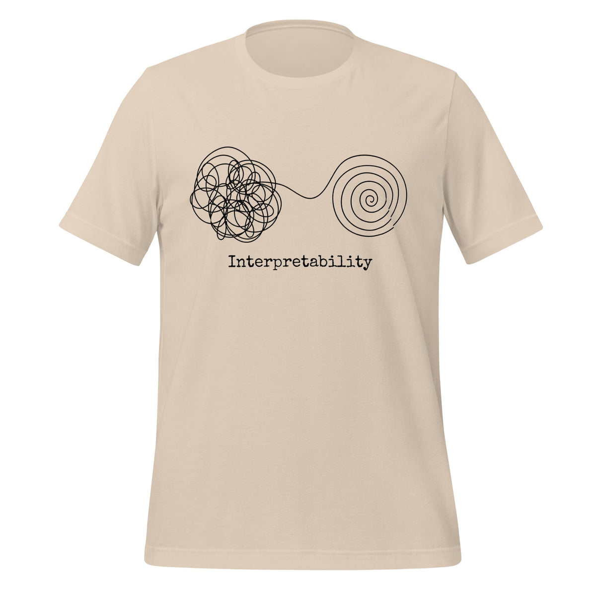 Image of the Interpretability T-Shirt V2 (unisex) Soft Cream / XS.