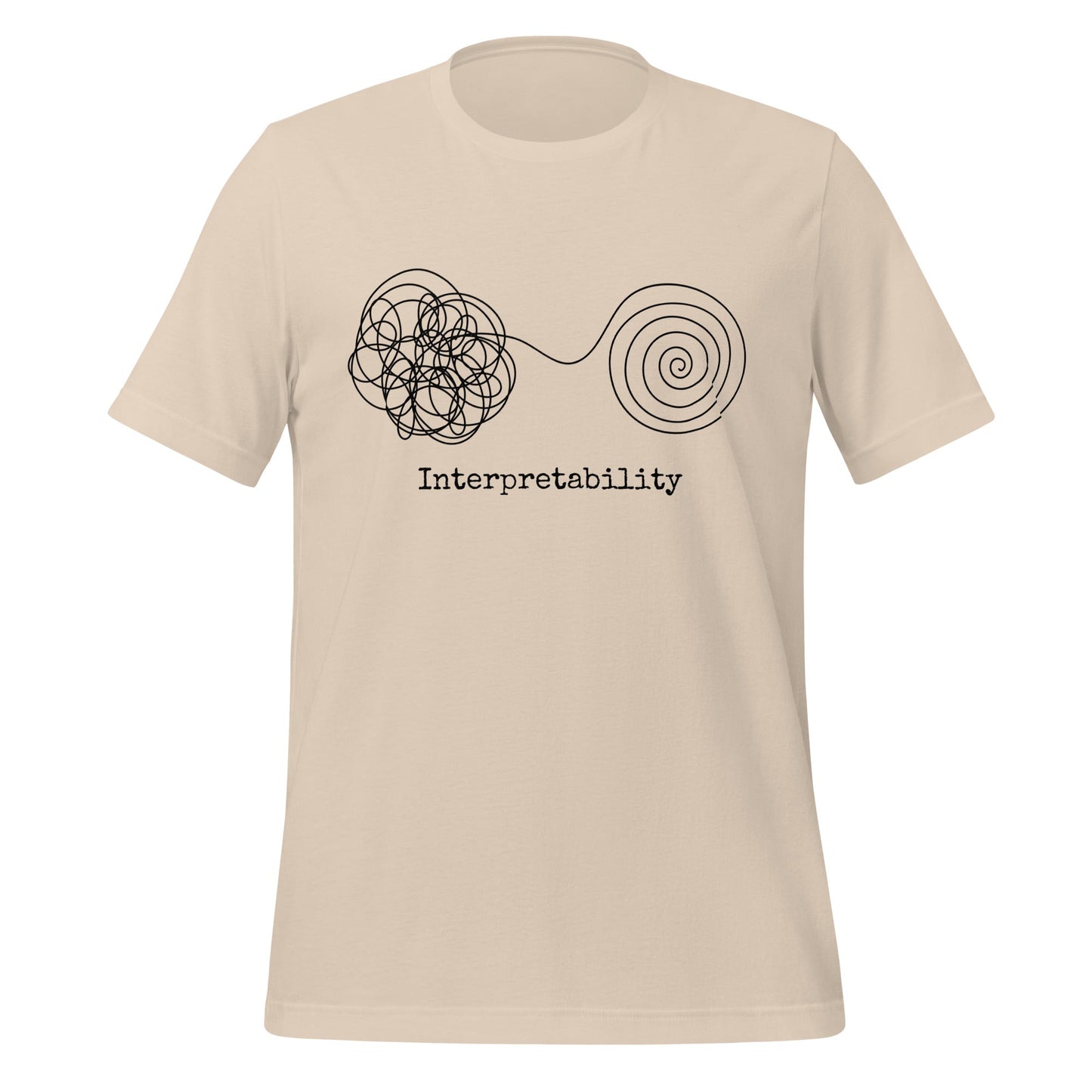 Image of the Interpretability T-Shirt V2 (unisex) Soft Cream / XS.