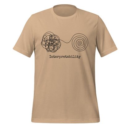 Image of the Interpretability T-Shirt V2 (unisex) Tan / XS.
