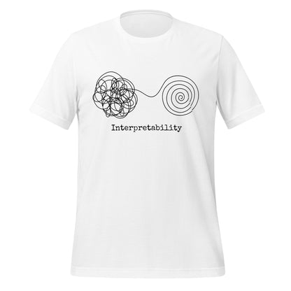 Image of the Interpretability T-Shirt V2 (unisex) White / XS.