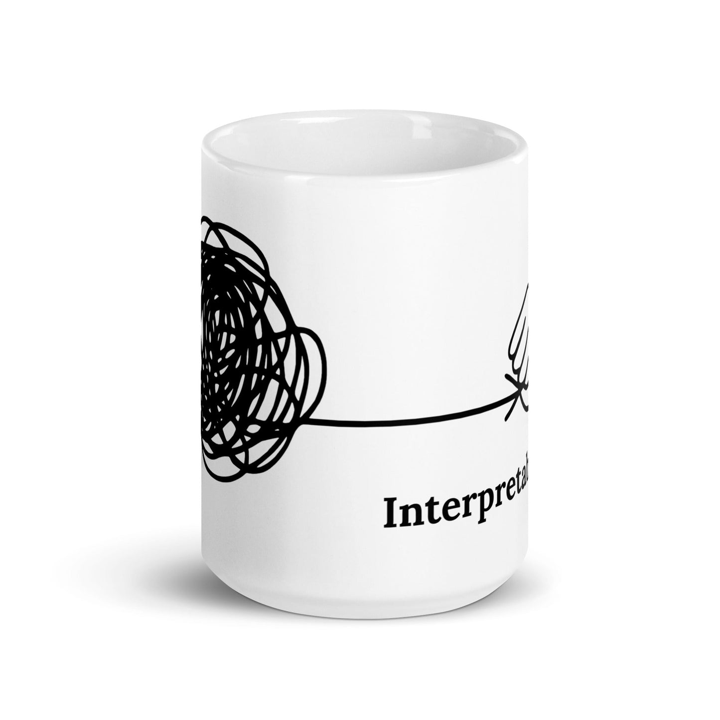 Image of the Interpretability White Glossy Mug 15 oz.