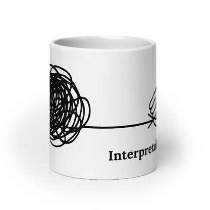 Image of the Interpretability White Glossy Mug 20 oz.