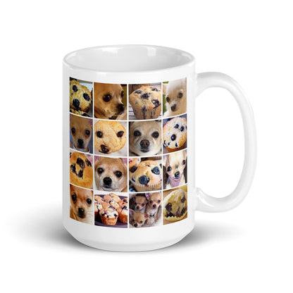 Image of the Is it a Blueberry Muffin or is it a Chihuahua? Mug 15 oz.