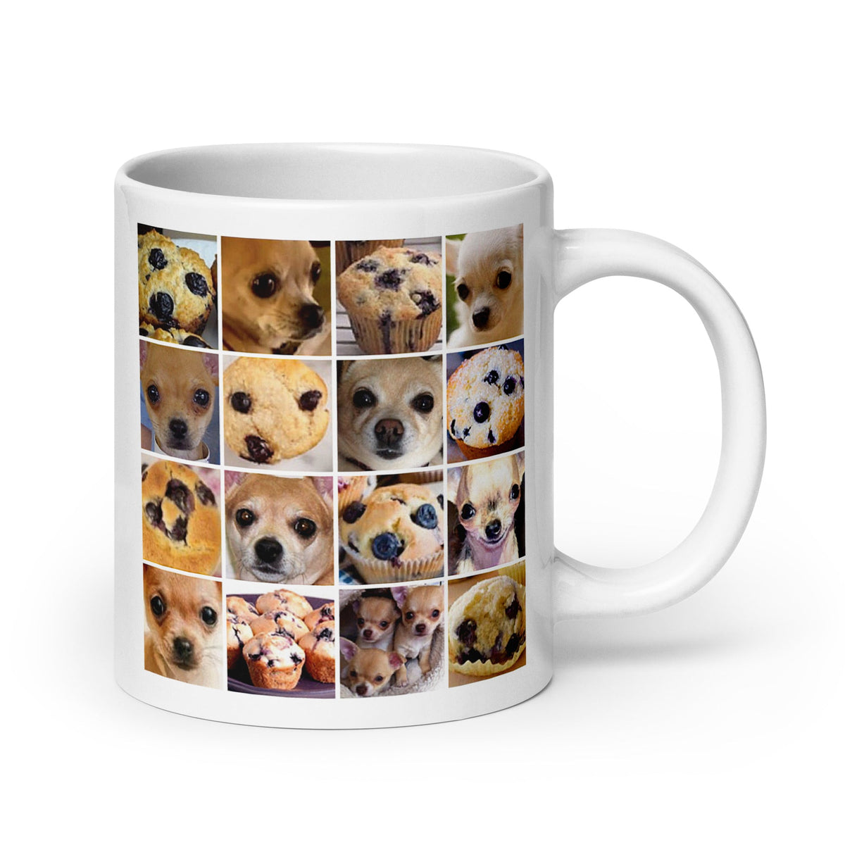 Image of the Is it a Blueberry Muffin or is it a Chihuahua? Mug 20 oz.