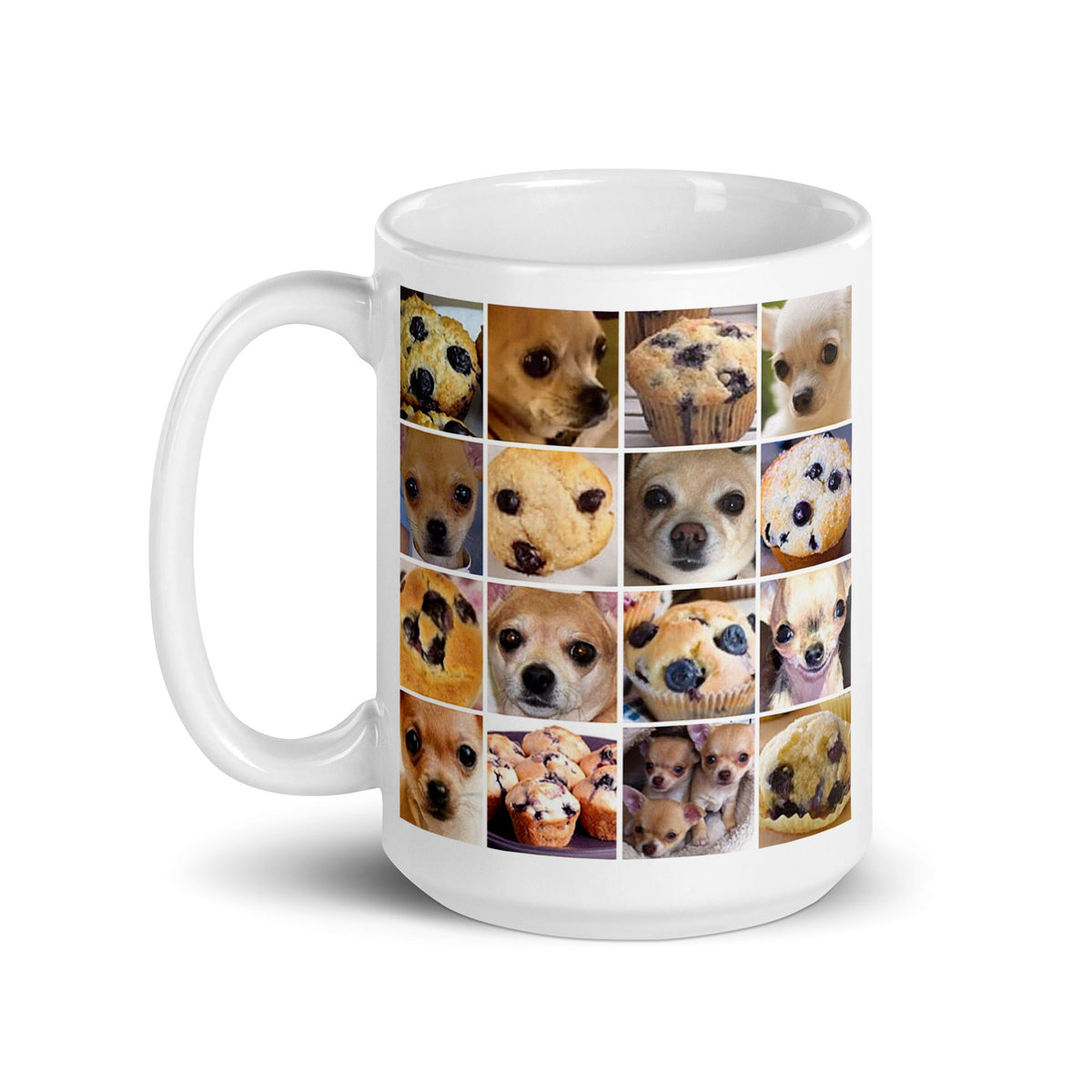 Image of the Is it a Blueberry Muffin or is it a Chihuahua? Mug.