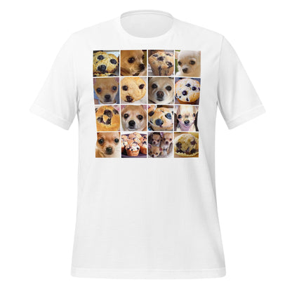 Image of the Is it a Blueberry Muffin or is it a Chihuahua? T-Shirt (unisex) White / M.