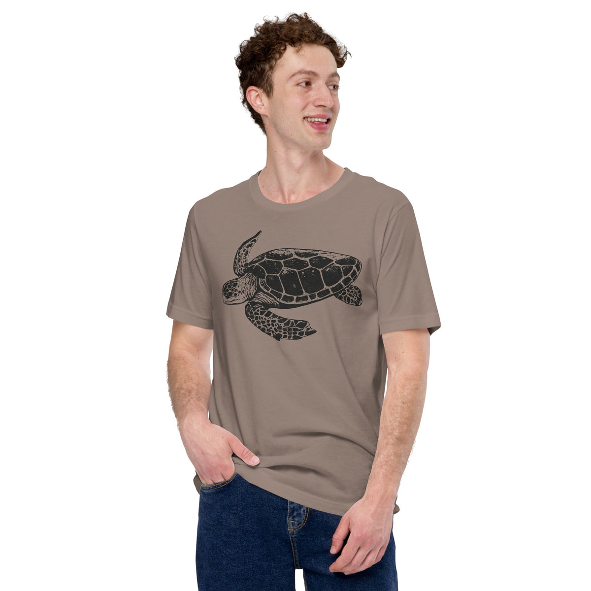 Product mockup photo of the Jakub’s GPT 5 Launch Turtle T Shirt (unisex).