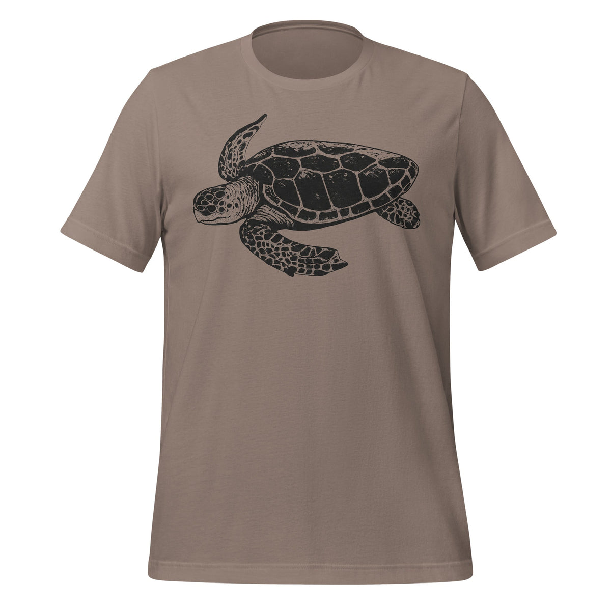 Product mockup photo of the Jakub’s GPT 5 Launch Turtle T Shirt (unisex) Pebble / M.