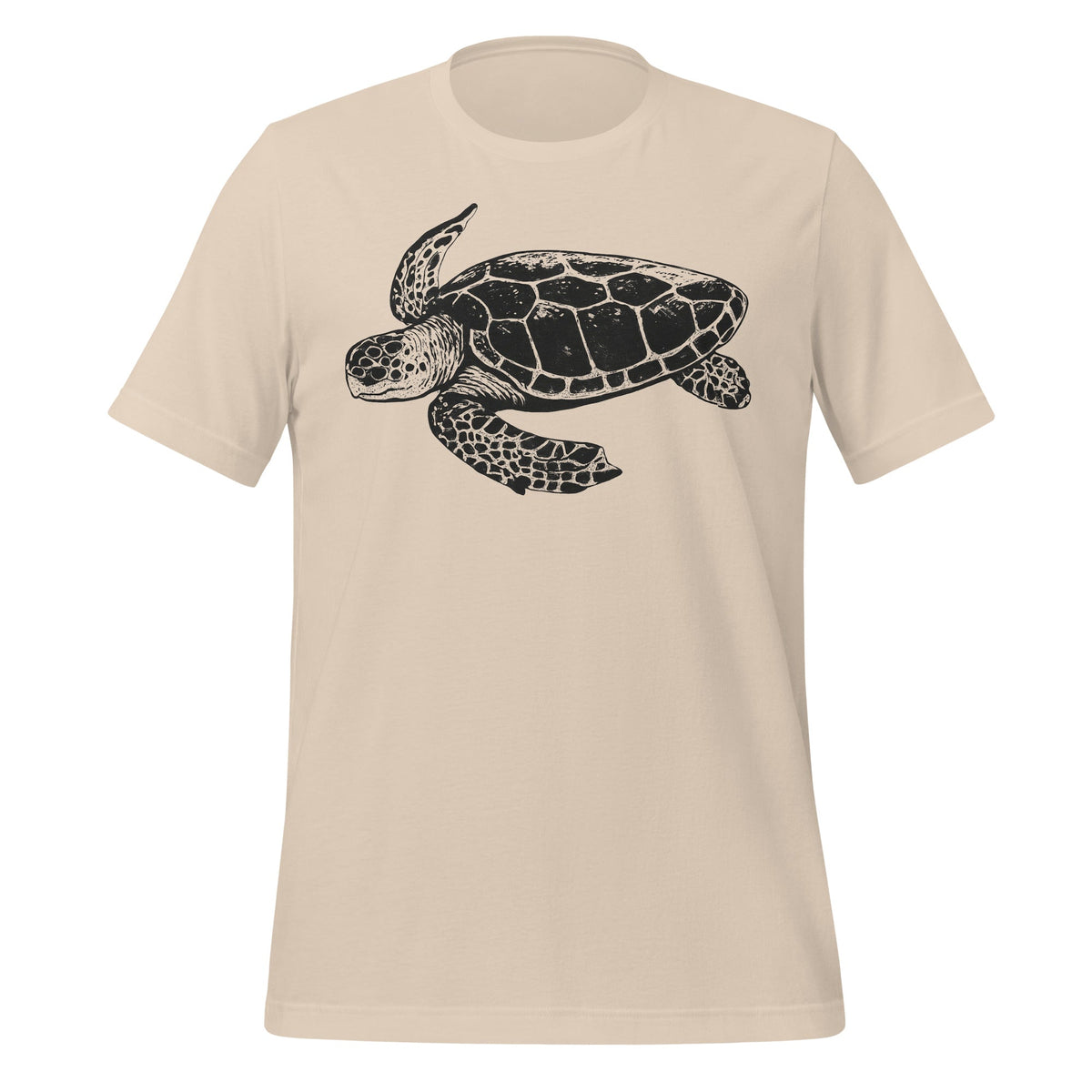 Product mockup photo of the Jakub’s GPT 5 Launch Turtle T Shirt (unisex) Soft Cream / M.