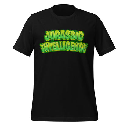 Image of the JURASSIC INTELLIGENCE T-Shirt (unisex) Black / XS.