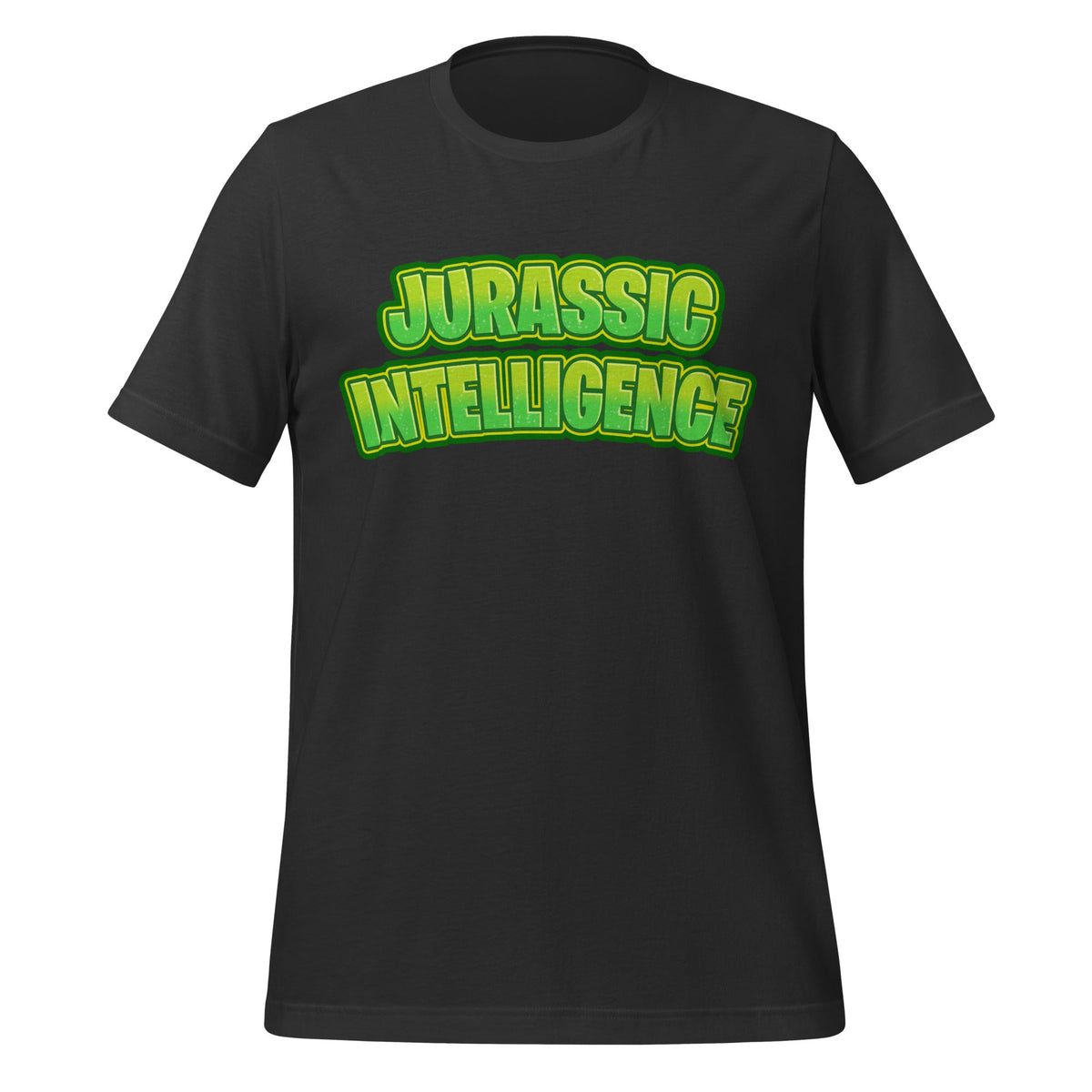 Image of the JURASSIC INTELLIGENCE T-Shirt (unisex) Dark Grey / XS.