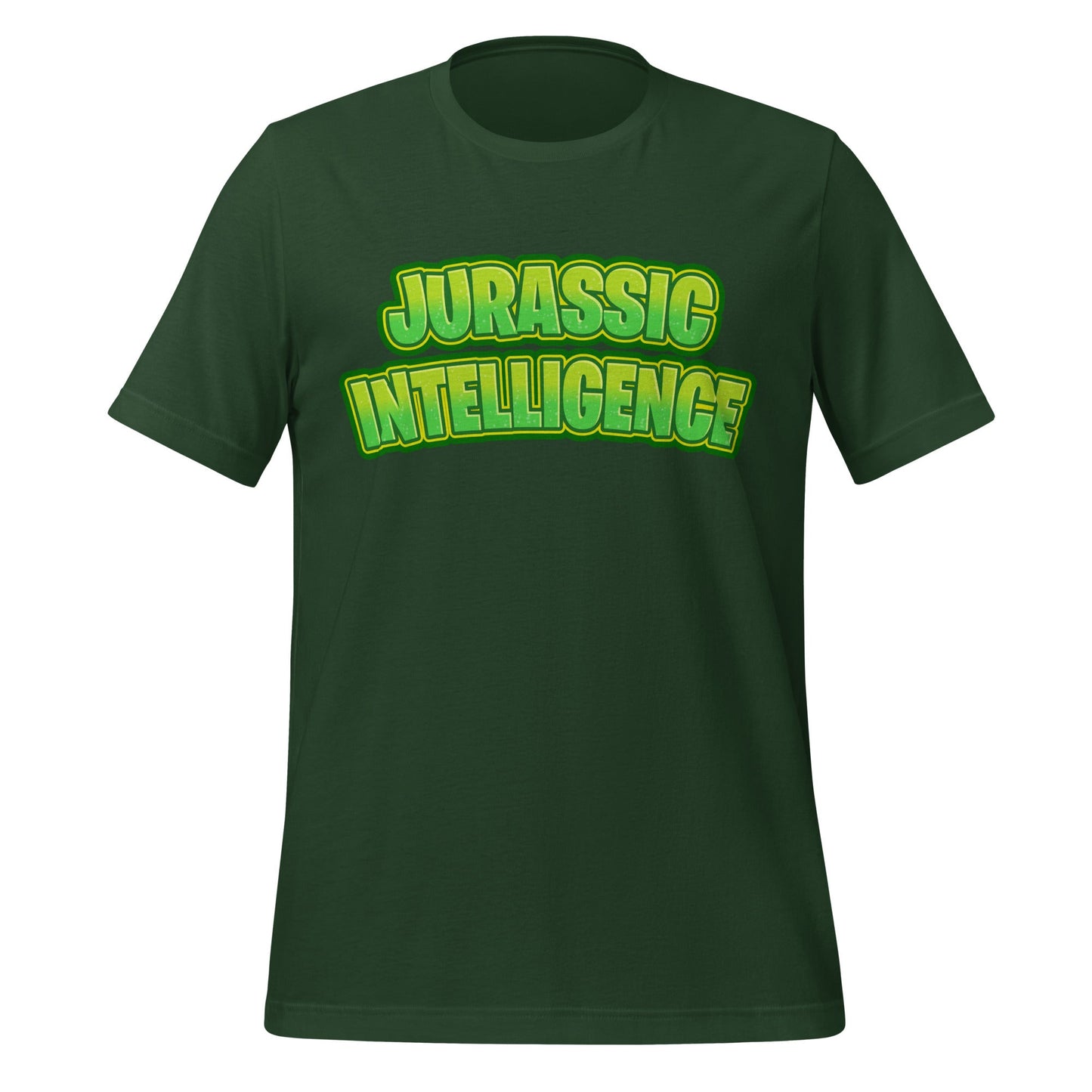 Image of the JURASSIC INTELLIGENCE T-Shirt (unisex) Forest / S.