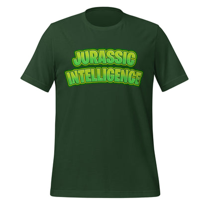 Image of the JURASSIC INTELLIGENCE T-Shirt (unisex) Forest / S.