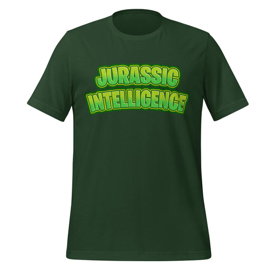 Image of the JURASSIC INTELLIGENCE T-Shirt (unisex) Forest / S.