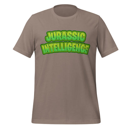 Image of the JURASSIC INTELLIGENCE T-Shirt (unisex) Pebble / XS.