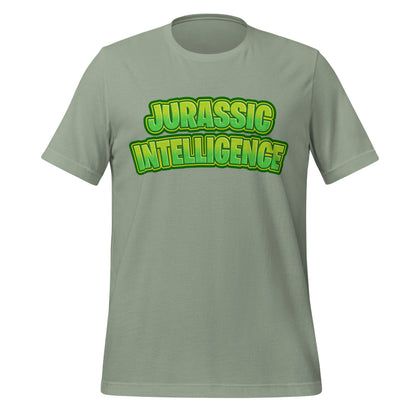 Image of the JURASSIC INTELLIGENCE T-Shirt (unisex) Sage / XS.