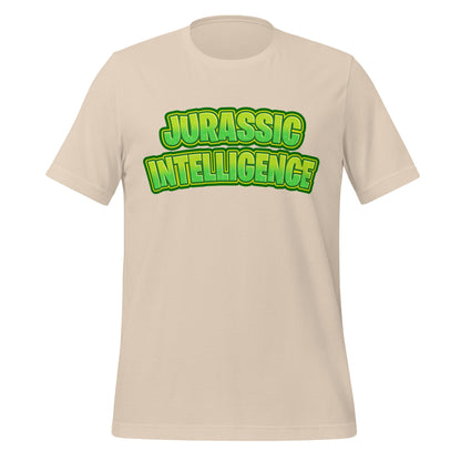 Image of the JURASSIC INTELLIGENCE T-Shirt (unisex) Soft Cream / XS.