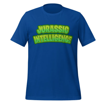 Image of the JURASSIC INTELLIGENCE T-Shirt (unisex) True Royal / S.