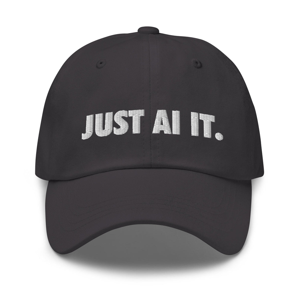 Image of the JUST AI IT. Cap Dark Grey.