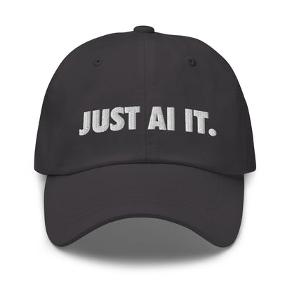 Image of the JUST AI IT. Cap Dark Grey.