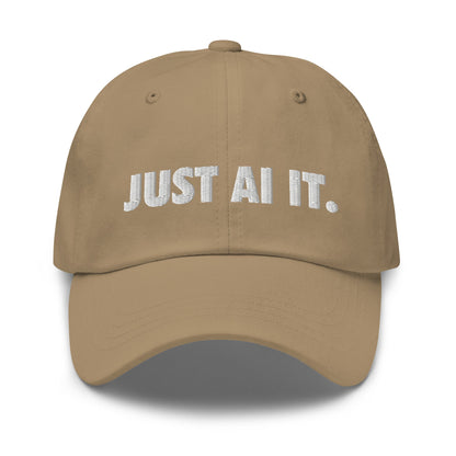 Image of the JUST AI IT. Cap Khaki.