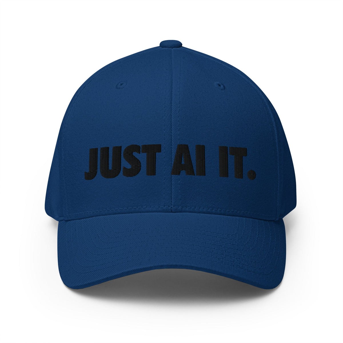 Image of the JUST AI IT. Closed-Back Baseball Cap Royal Blue / S/M.
