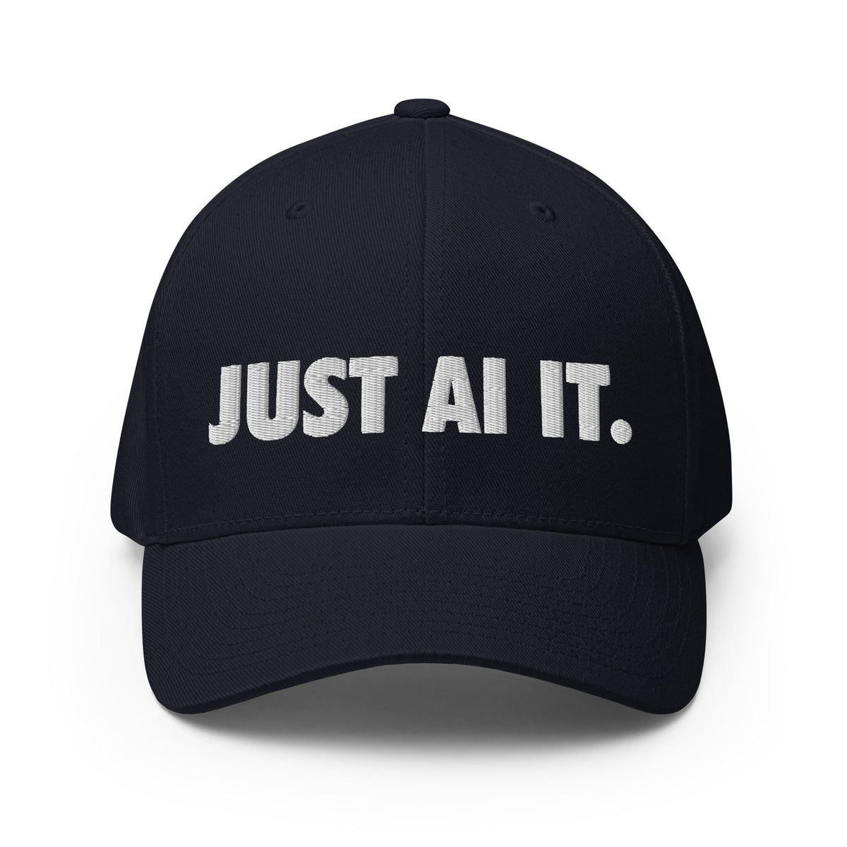 Image of the JUST AI IT. Closed-Back Baseball Cap Dark Navy / S/M.