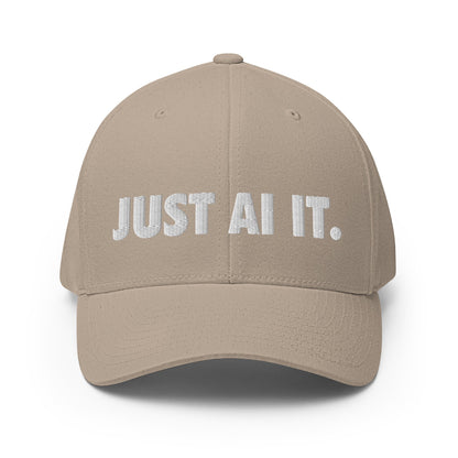 Image of the JUST AI IT. Closed-Back Baseball Cap Khaki / S/M.