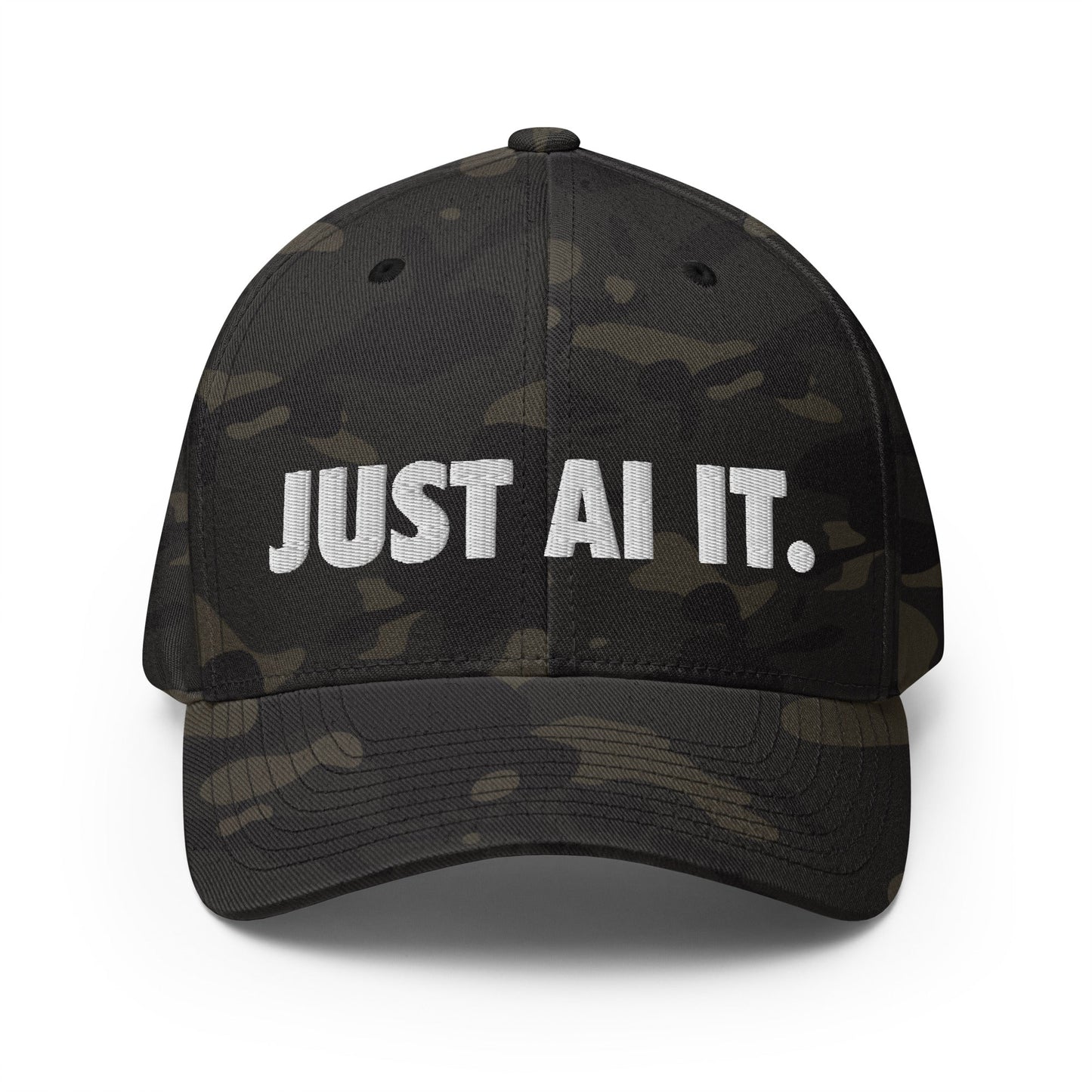 Image of the JUST AI IT. Closed-Back Baseball Cap Multicam Black / S/M.
