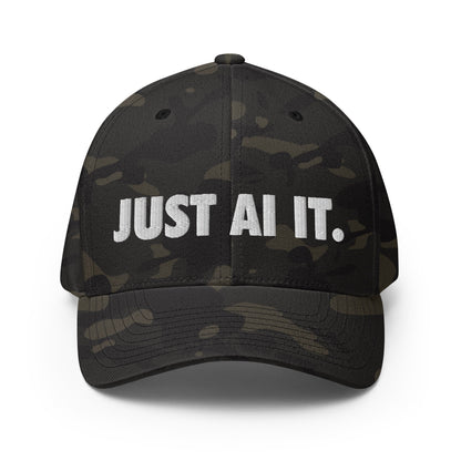 Image of the JUST AI IT. Closed-Back Baseball Cap Multicam Black / S/M.