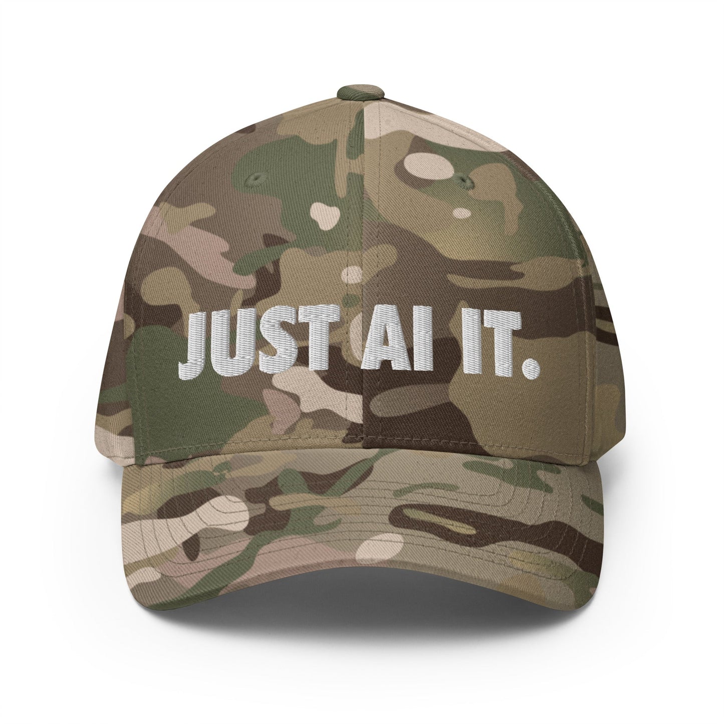 Image of the JUST AI IT. Closed-Back Baseball Cap Multicam Green / S/M.