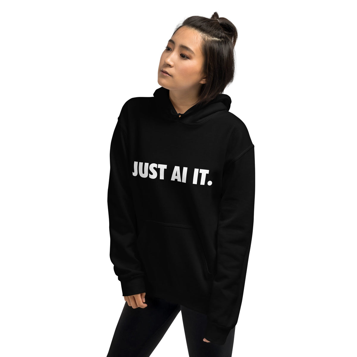 Image of the JUST AI IT. Hoodie (unisex).