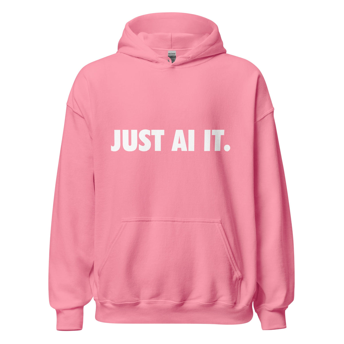 Image of the JUST AI IT. Hoodie (unisex) Azalea / M.