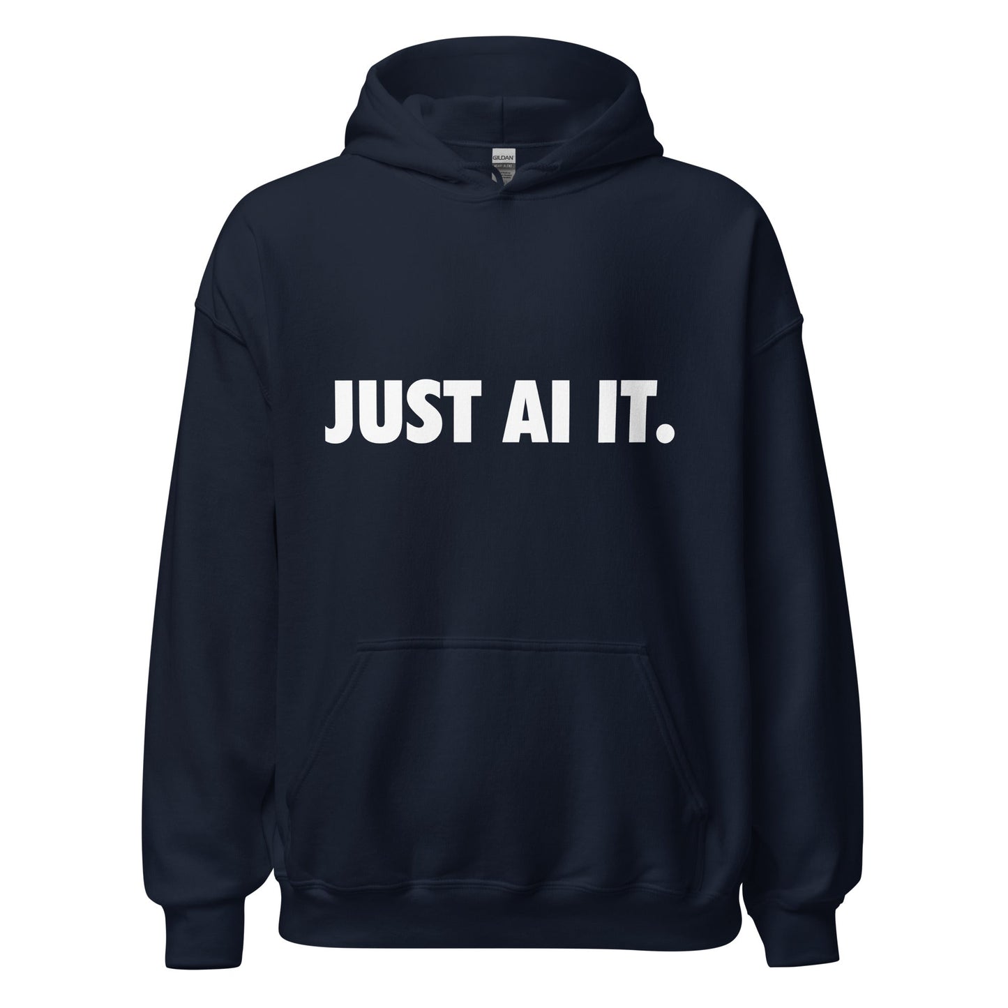 Image of the JUST AI IT. Hoodie (unisex) Navy / M.
