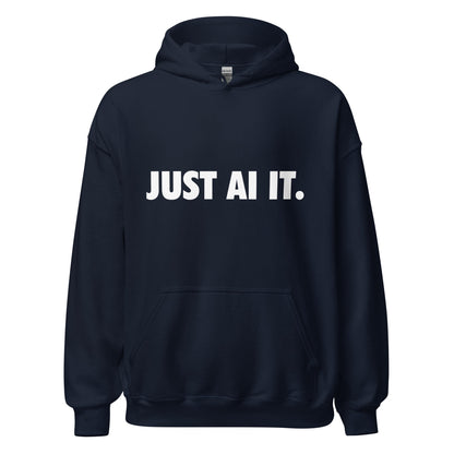 Image of the JUST AI IT. Hoodie (unisex) Navy / M.