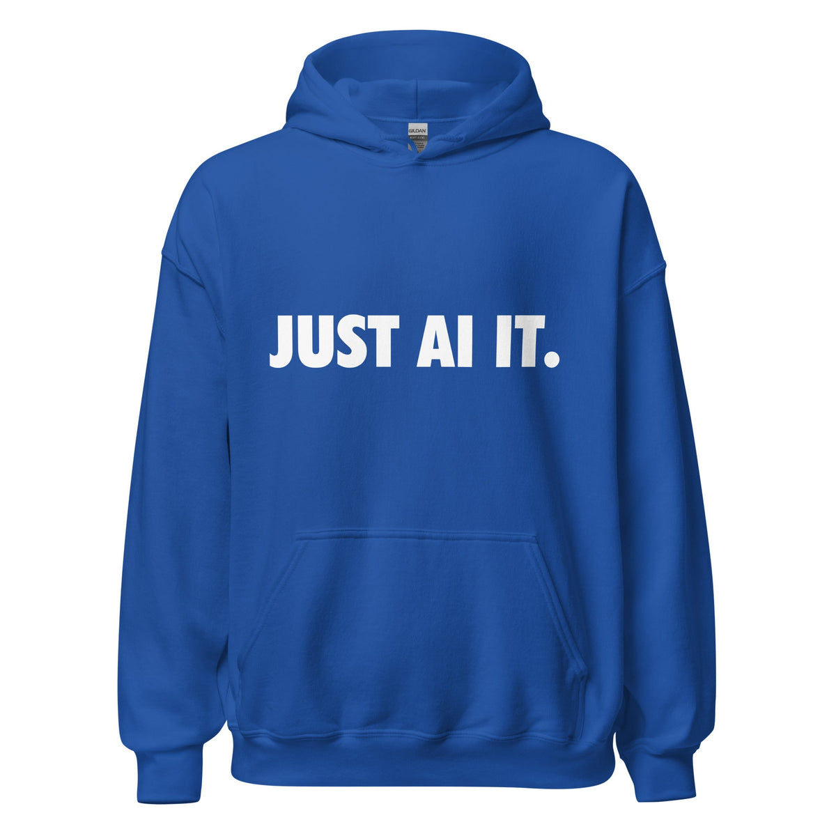Image of the JUST AI IT. Hoodie (unisex) Royal / M.