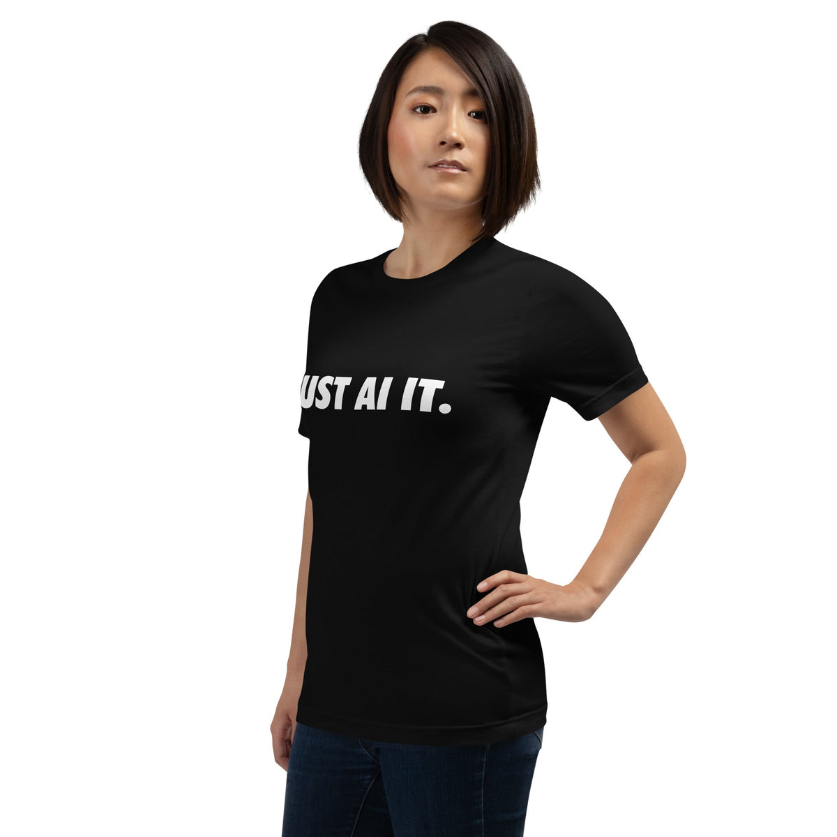 Image of the JUST AI IT. T-Shirt (unisex).