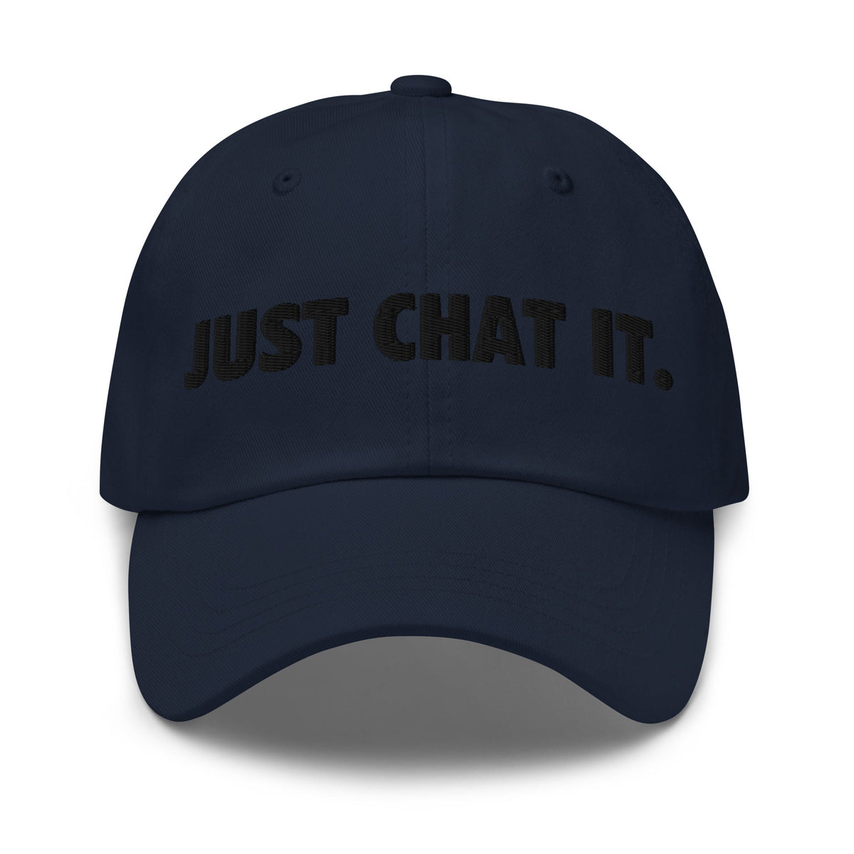 Image of the JUST CHAT IT. Cap 2 Navy.