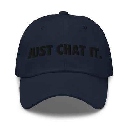 Image of the JUST CHAT IT. Cap 2 Navy.