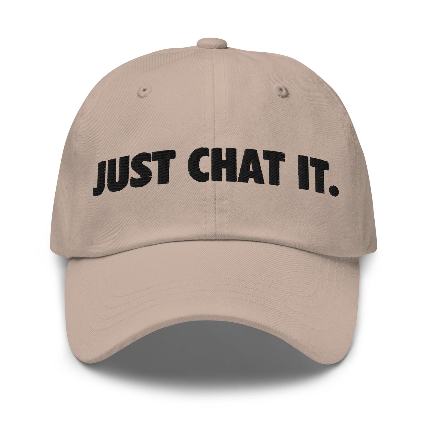 Image of the JUST CHAT IT. Cap 2 Stone.