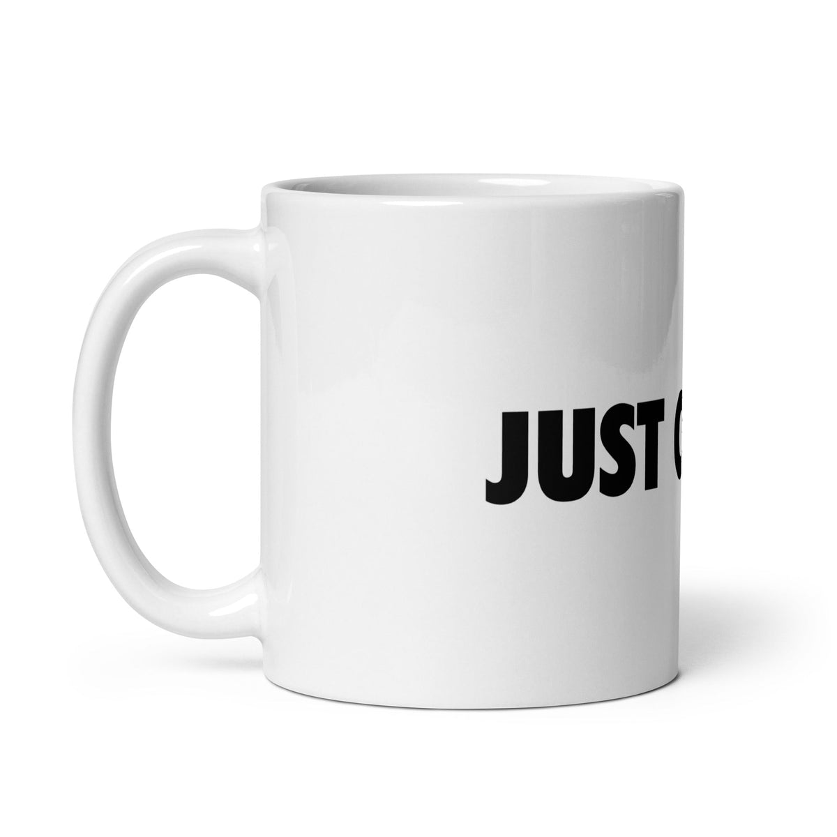 Image of the JUST CHAT IT. White Glossy Mug.