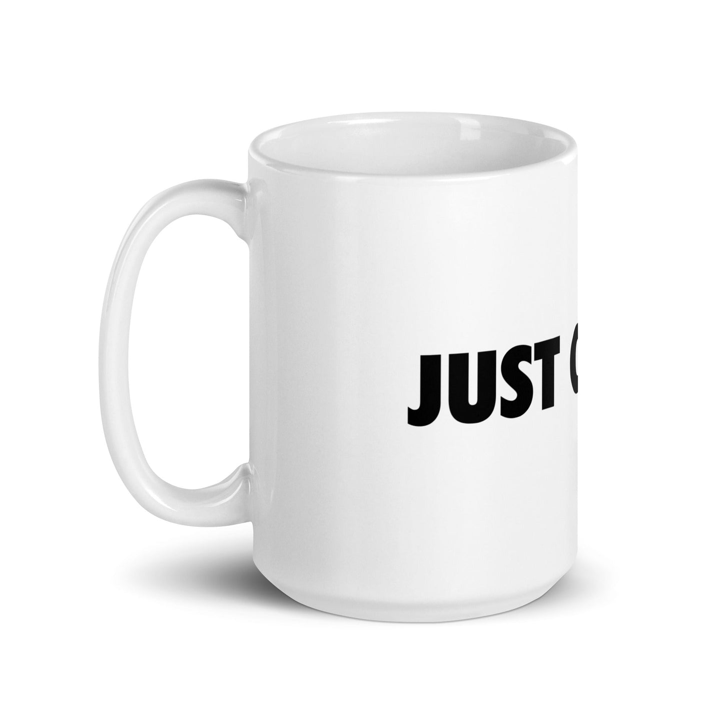 Image of the JUST CHAT IT. White Glossy Mug.