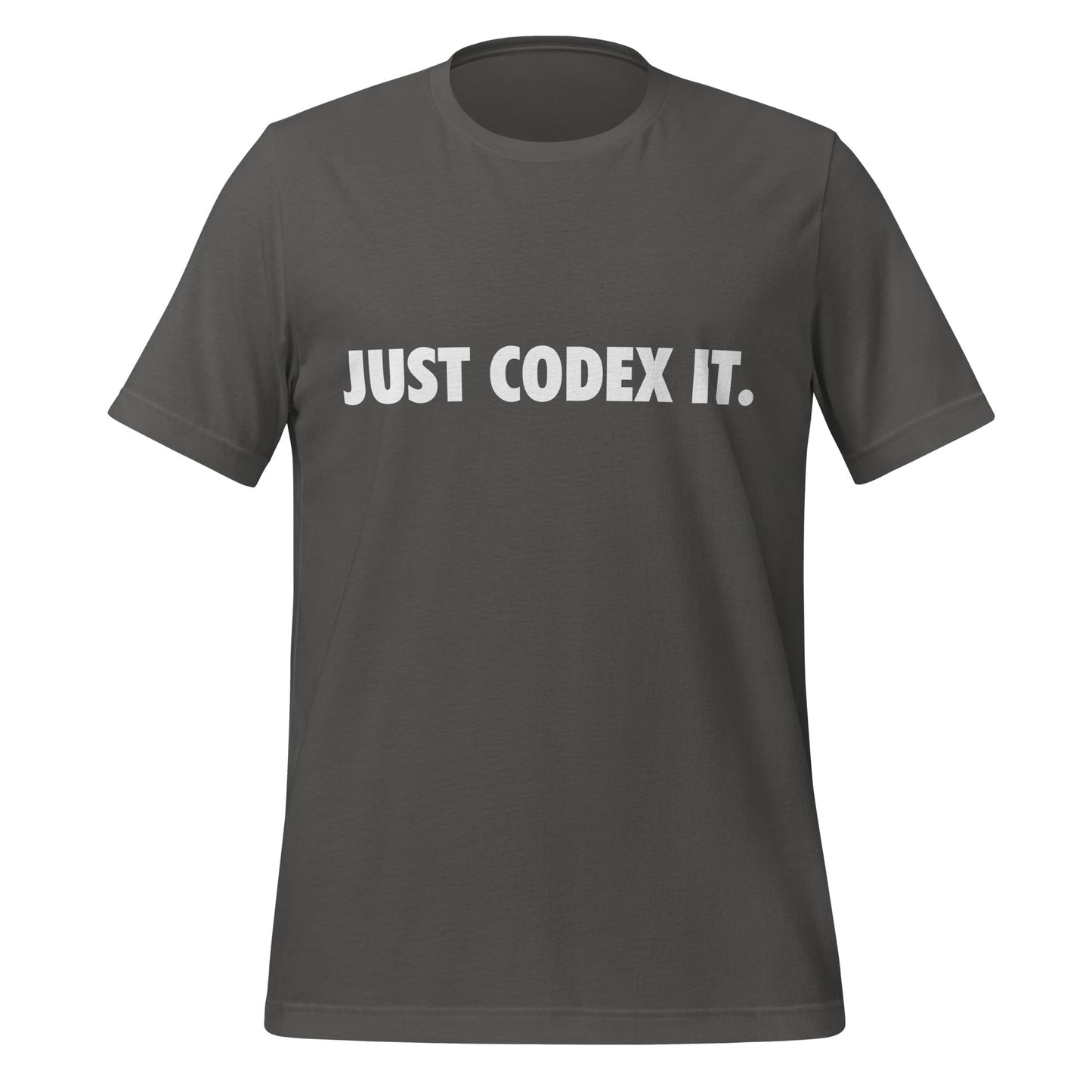 Image of the JUST CODEX IT. T-Shirt (unisex) Asphalt / M.