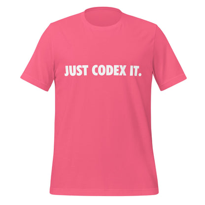 Image of the JUST CODEX IT. T-Shirt (unisex) Charity Pink / M.