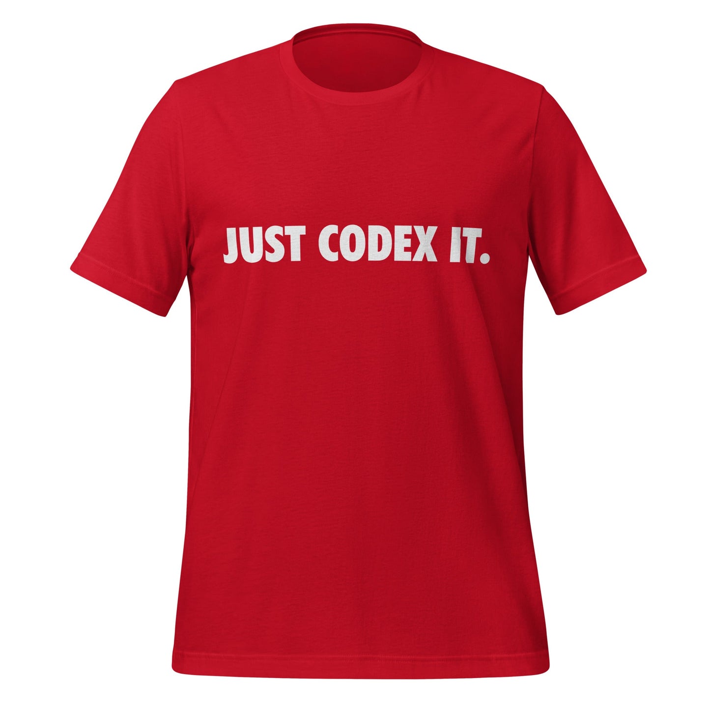Image of the JUST CODEX IT. T-Shirt (unisex) Red / M.