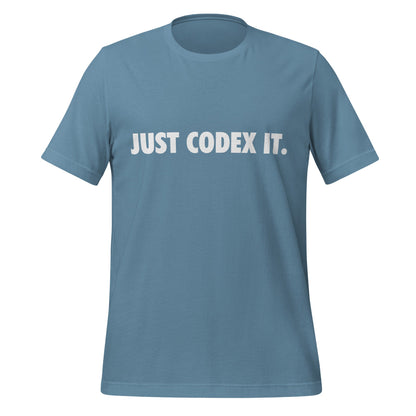 Image of the JUST CODEX IT. T-Shirt (unisex) Steel Blue / M.